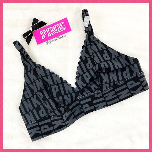 PINK Victoria's Secret Other - •Victoria’s Secret PINK• Bonded Scallop plunge bra